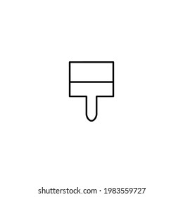 Brush icon simple vector symbol perfect illustration