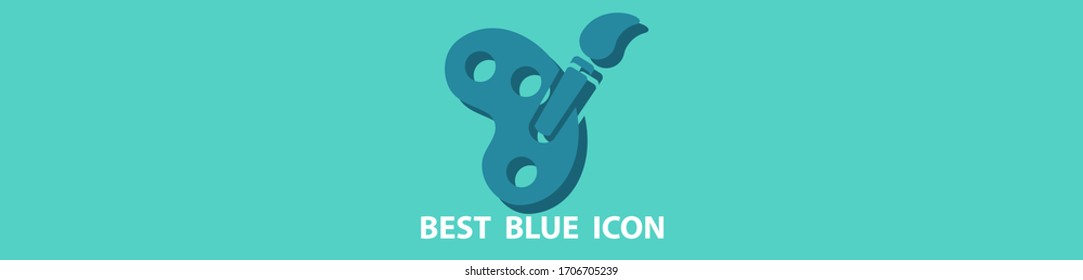 brush  icon stock vector illustration flat design.