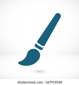 brush  icon stock vector illustration flat design