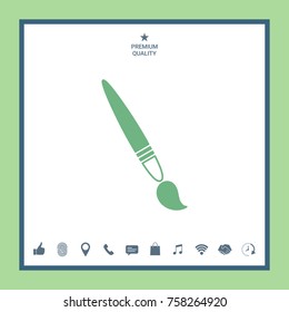 Brush icon symbol
