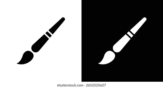 Pinselsymbol-Sammlung. Flache Vektorgrafik.