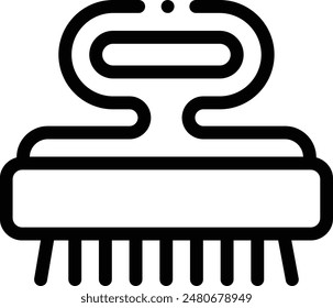 brush icon. Thin Linear Style Design Isolated On White Background