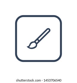 Brush Icon in trendy flat style isolated on grey background. Paint symbol for your web site design, logo, app, UI. Vector illustration, EPS10.