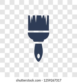 Brush icon. Trendy Brush logo concept on transparent background from Construction collection