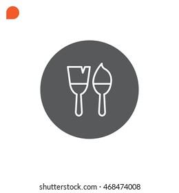Brush Icon Vector.