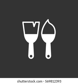 Brush Icon Vector. 