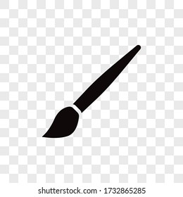 Brush icon vector. Artistic brush sign