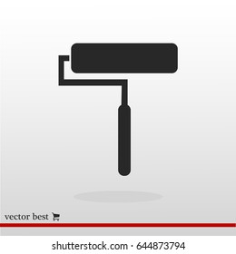 brush icon, vector best flat icon, EPS