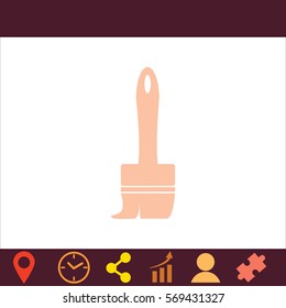 Brush  icon. Vector design. 