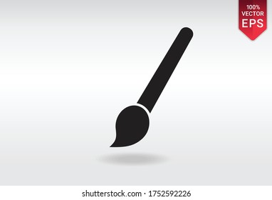 brush icon vector draw painter artist 