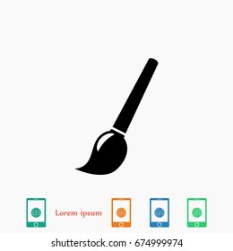 Brush Icon, Vector EPS 10 illustration style