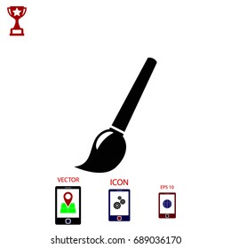 Brush Icon, Vector EPS 10 illustration style