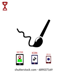 Brush Icon, Vector EPS 10 illustration style