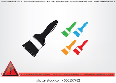 Brush icon vector eps10.