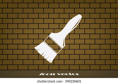 Brush icon vector eps10.