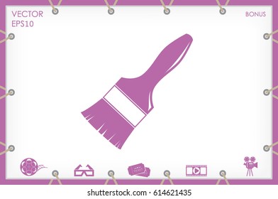 Brush icon vector eps10.