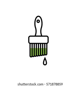 Brush icon. Vector illustration