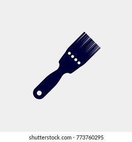 brush icon, vector illustration. 