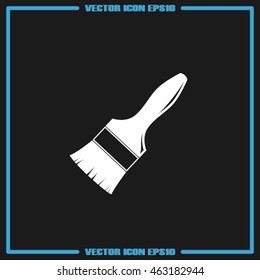 Brush icon. Vector illustration eps10.