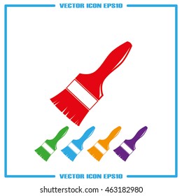 Brush icon. Vector illustration eps10.