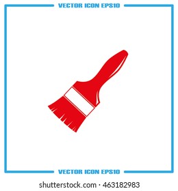 Brush icon. Vector illustration eps10.