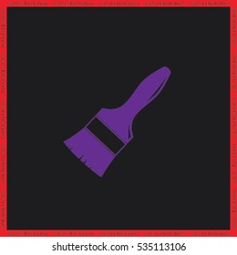 Brush icon vector illustration eps10.