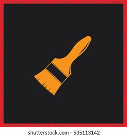 Brush icon vector illustration eps10.