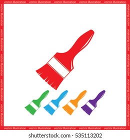 Brush icon vector illustration eps10.