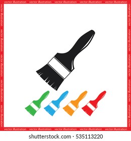 Brush icon vector illustration eps10.