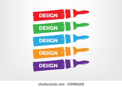 Brush icon vector illustration eps10.
