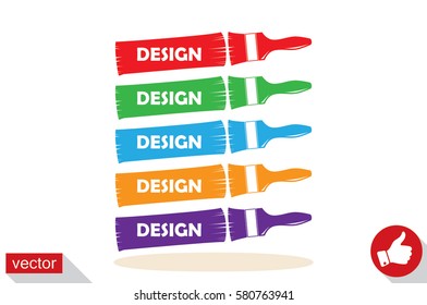 Brush icon vector illustration eps10.