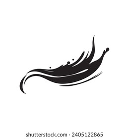Pinselsymbol Vektorgrafik. Einzeln auf weißem Hintergrund.