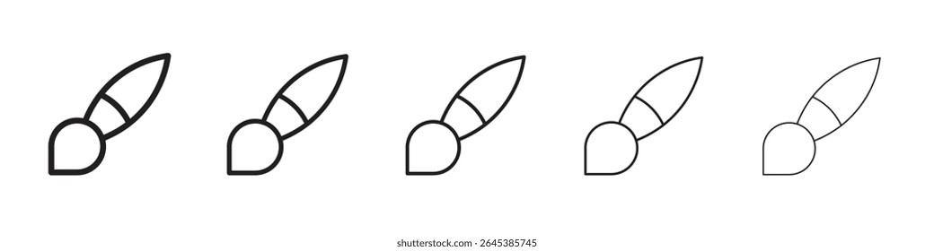 Pinsel-Symbol, Vektorgrafik einzeln