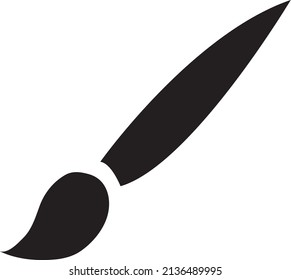 Icono de pincel ilustración vectorial en fondo blanco.eps
