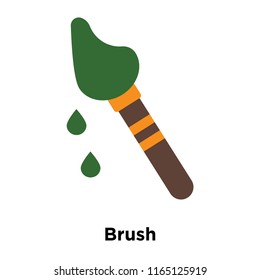 Brush icon vector isolated on white background, Brush transparent sign , colorful equipment symbols