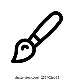 brush icon. vector line icon for your website, mobile, presentation, and logo design.