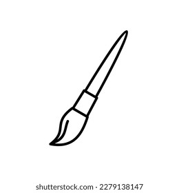 Vector de icono de pincel. Dibujar iconos de pincel. Dibujar un signo sencillo de pincel. Icono de pincel de símbolos moderno para signos, logotipos, sitios web, plantilla