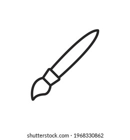 Brush icon vector. Paintbrush sign