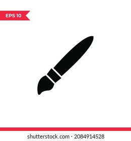 Brush icon vector. Paintbrush sign