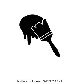 brush icon vector painting icon