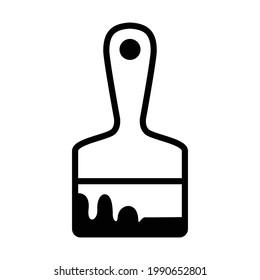 Plantilla De Diseño De Signos Y Símbolos Del Vector De Icono De Pincel.