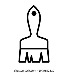 Brush Icon Vector Sign And Symbols Design Template.
