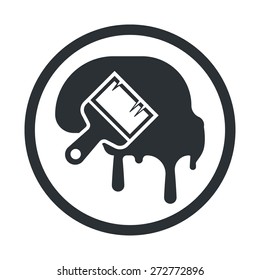 brush icon vector simple app web logo sign ui flat eps art draw