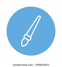 Brush Icon Vector Style 6 . simple illustration. Editable stroke. Design template vector