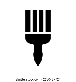 Ilustración de diseño del símbolo del vector del pincel