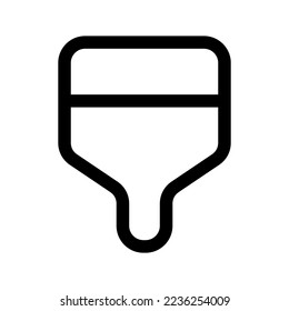 Brush Icon Vector Symbol Design Illustration