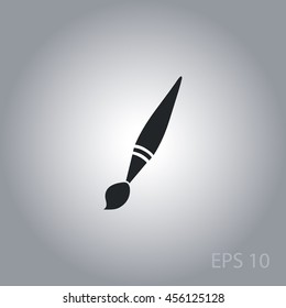 Brush icon, web design element