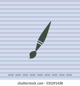 Brush icon, web design element