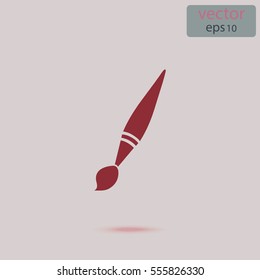 Brush icon, web design element