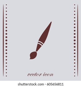 Brush icon, web design element